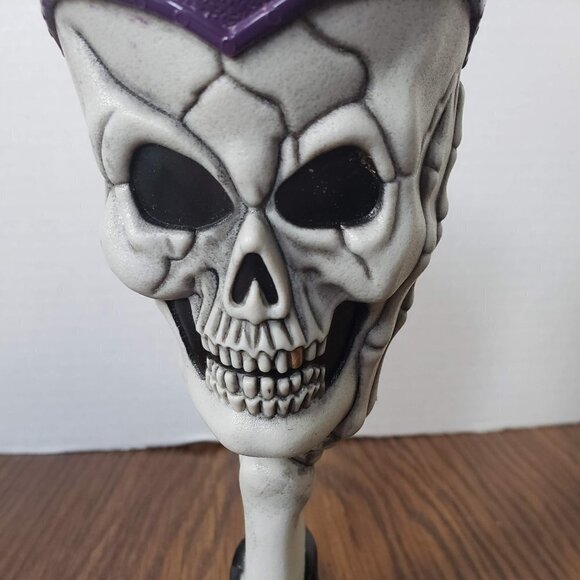 Skeleton Skull Plastic Wine Goblet Halloween Bones 7.5" Gothic - Picture 5 of 9